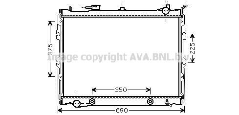 AVA QUALITY COOLING Radiaator,mootorijahutus MZ2190